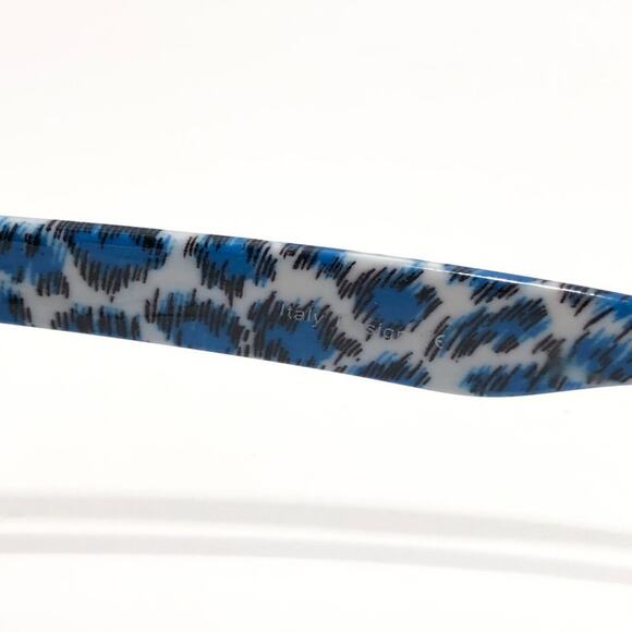Blue Leopard Animal Print Sunglasses UV400 Retro - Picture 4 of 5